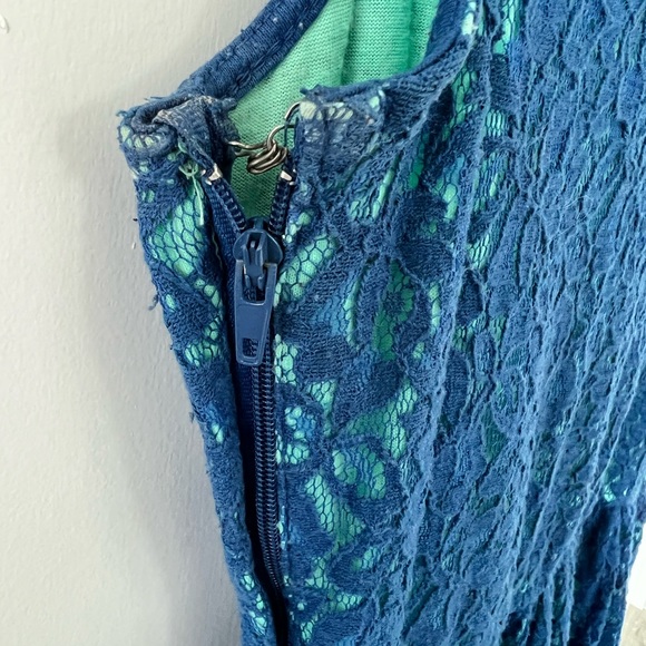Blue Lacey Target Mini Dress - Picture 4 of 5